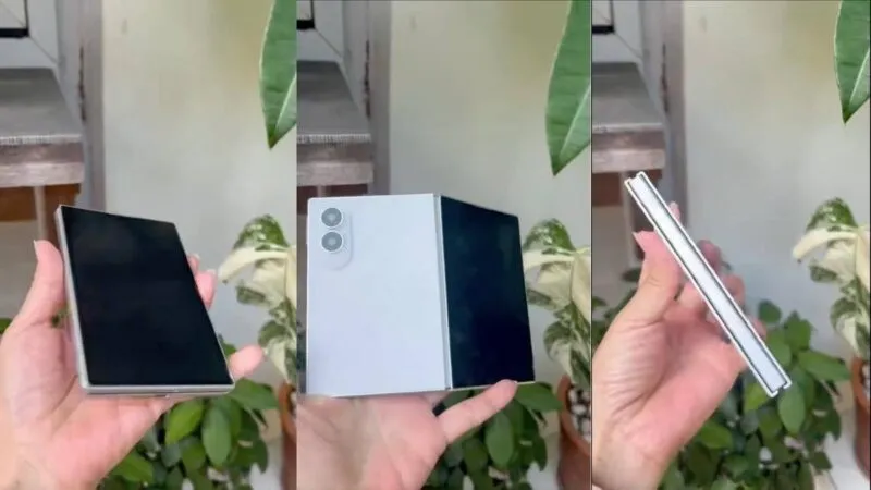Galaxy Z Fold 8 Wide Bocor di Video Hands