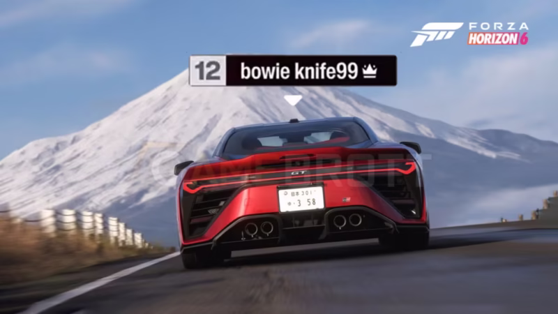 Meme BowieKnife99 dari Forza Horizon 6 Viral Dikalangan Gamer dan Juga Developer Game Lain
