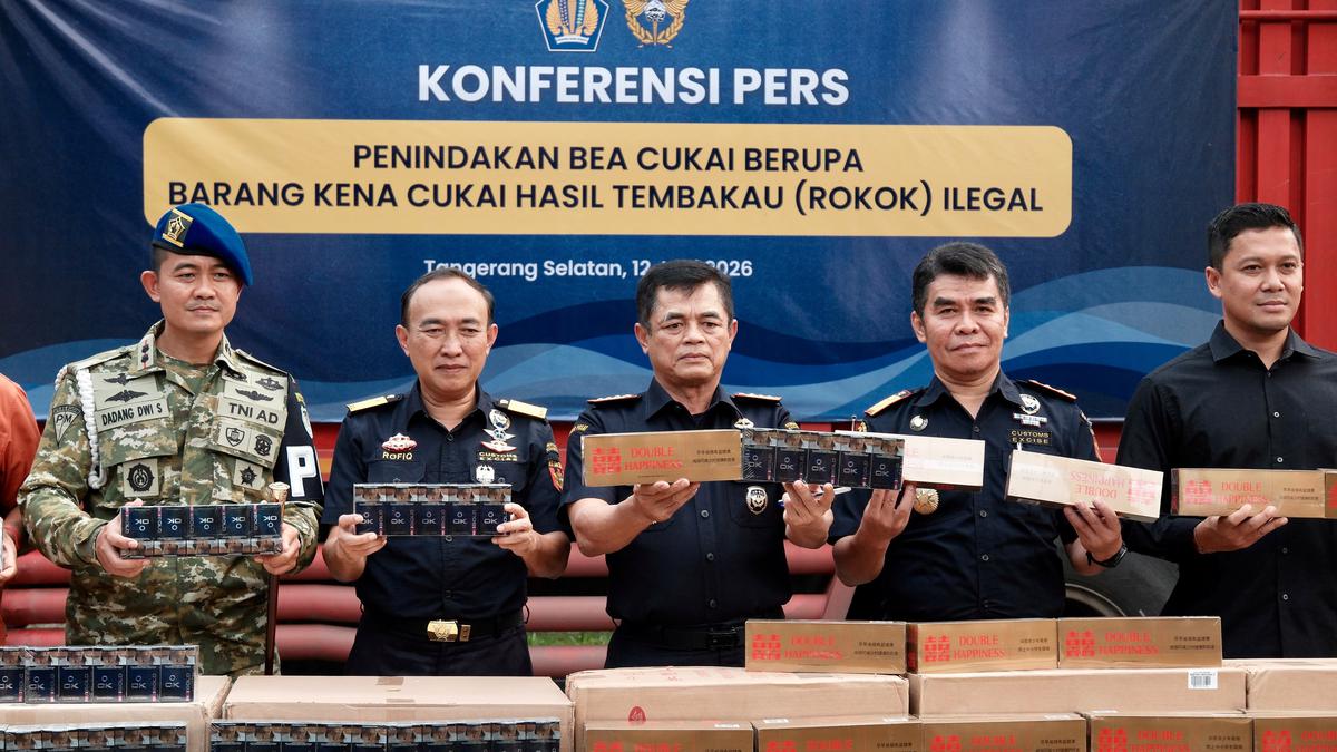 Bea Cukai Gagalkan 8,26 Juta Batang Rokok Ilegal