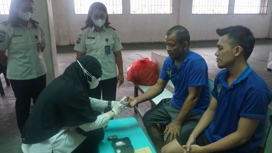 Lapas Kelas I Medan Gelar Penyuluhan Diabetes Melitus dan Pemeriksaan Gula Darah bagi Warga Binaan