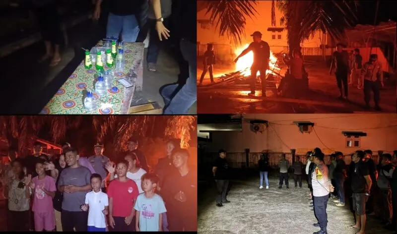 Team Gabungan Polda Sumut dan Polres Labuhanbatu Grebek Sarang Narkoba di Wilkum Polsek Kualuh Hulu